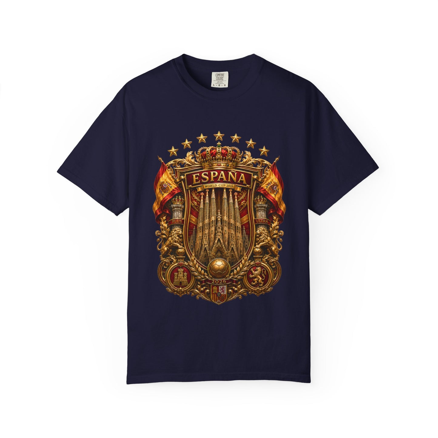 Spain Football World Cup 2026 'Catedral Imperial' Heritage Shield | Premium Graphic Tee
