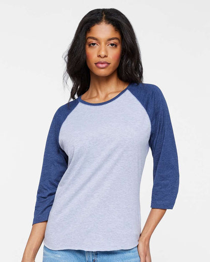 Women's Baseball Fine Jersey Three-Quarter Sleeve Tee