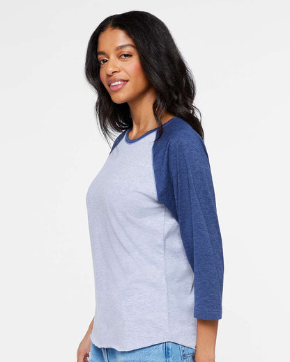 Women's Baseball Fine Jersey Three-Quarter Sleeve Tee