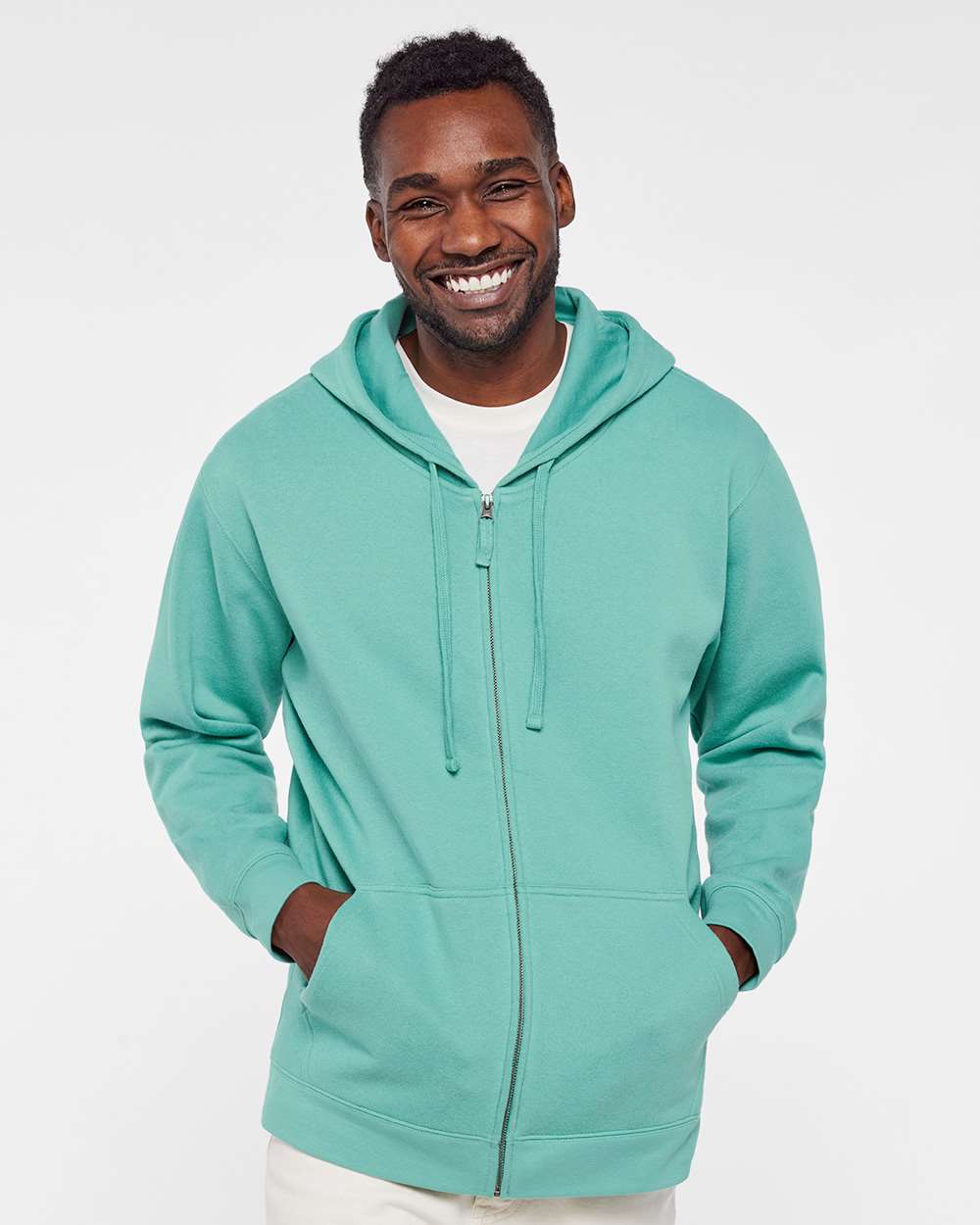 Unisex Full-Zip Fleece Hoodie Sweatshirt