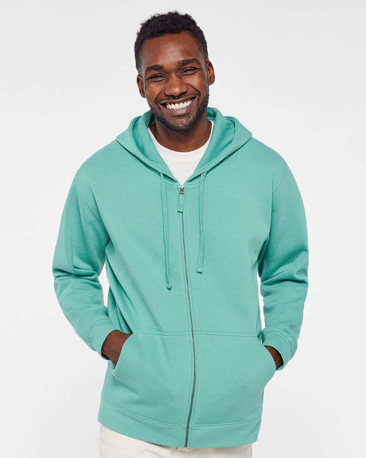 Unisex Full-Zip Fleece Hoodie Sweatshirt