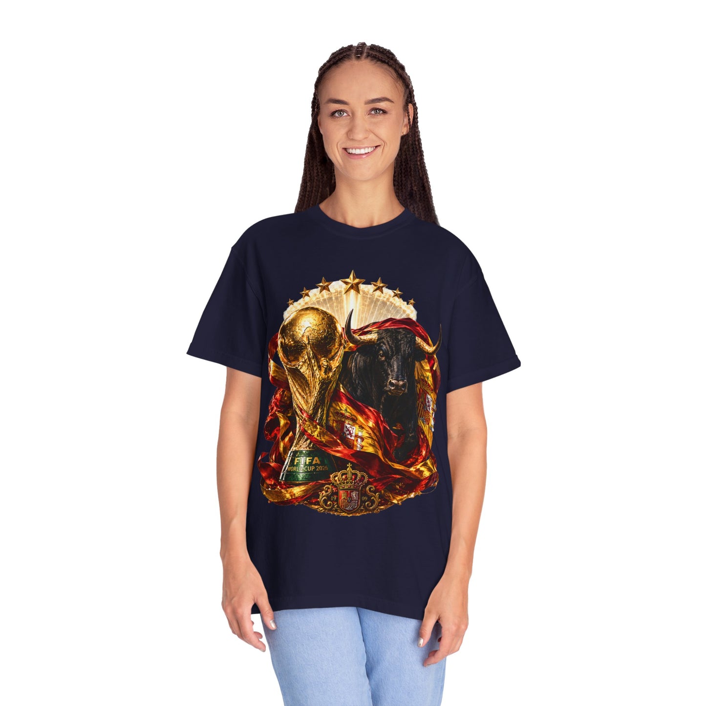 Spain Football World Cup 2026 'Furia del Toro' Champion Trophy | Premium Graphic Tee