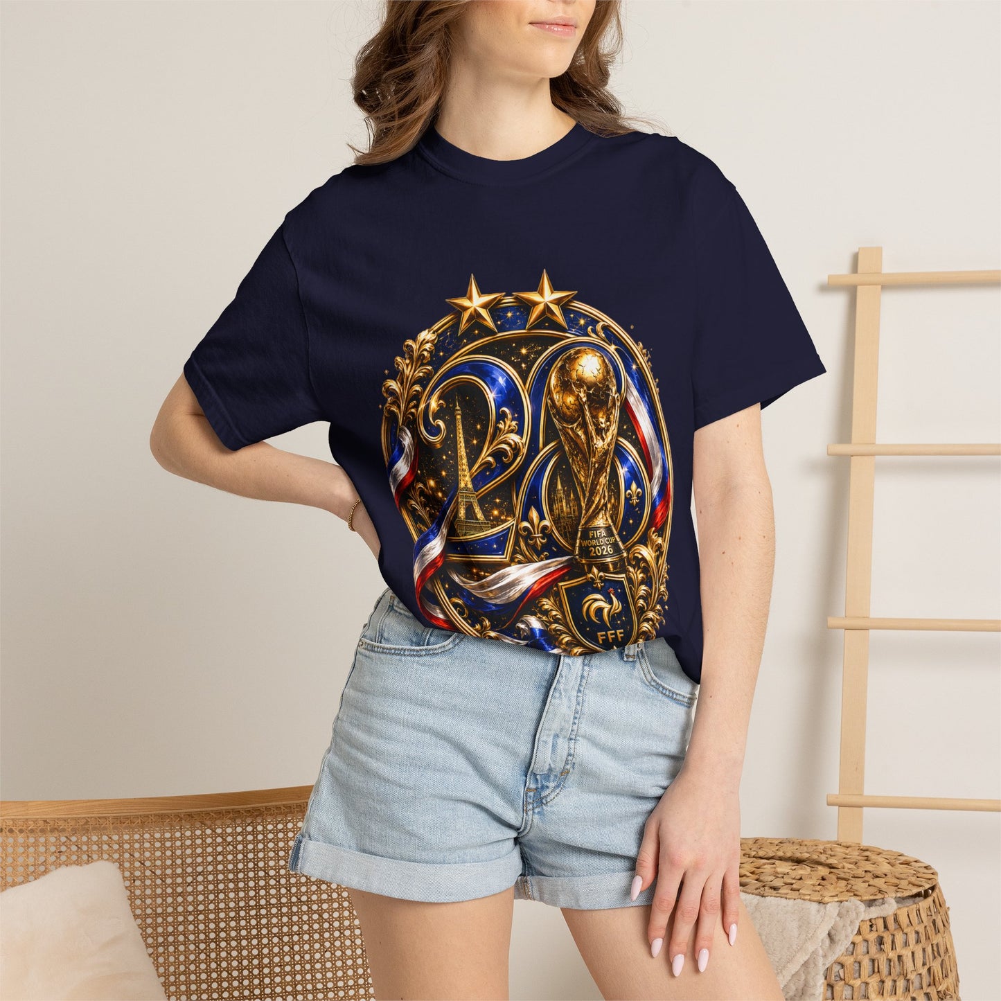 France World Cup 2026 Celestial Monogram Medallion – Imperial Glory | Premium Graphic Tee