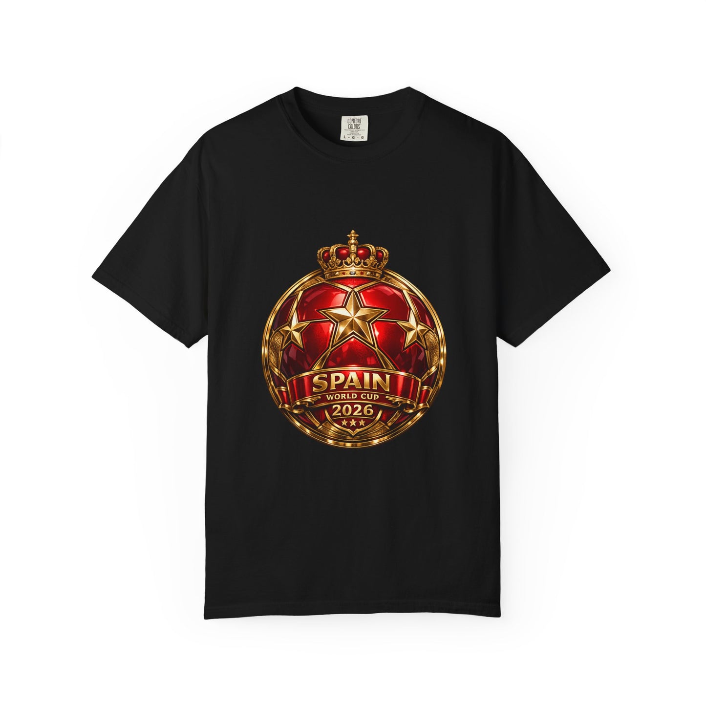 Spain Football World Cup 2026 'Estrella de Campeón' Round Medallion | Premium Graphic Tee