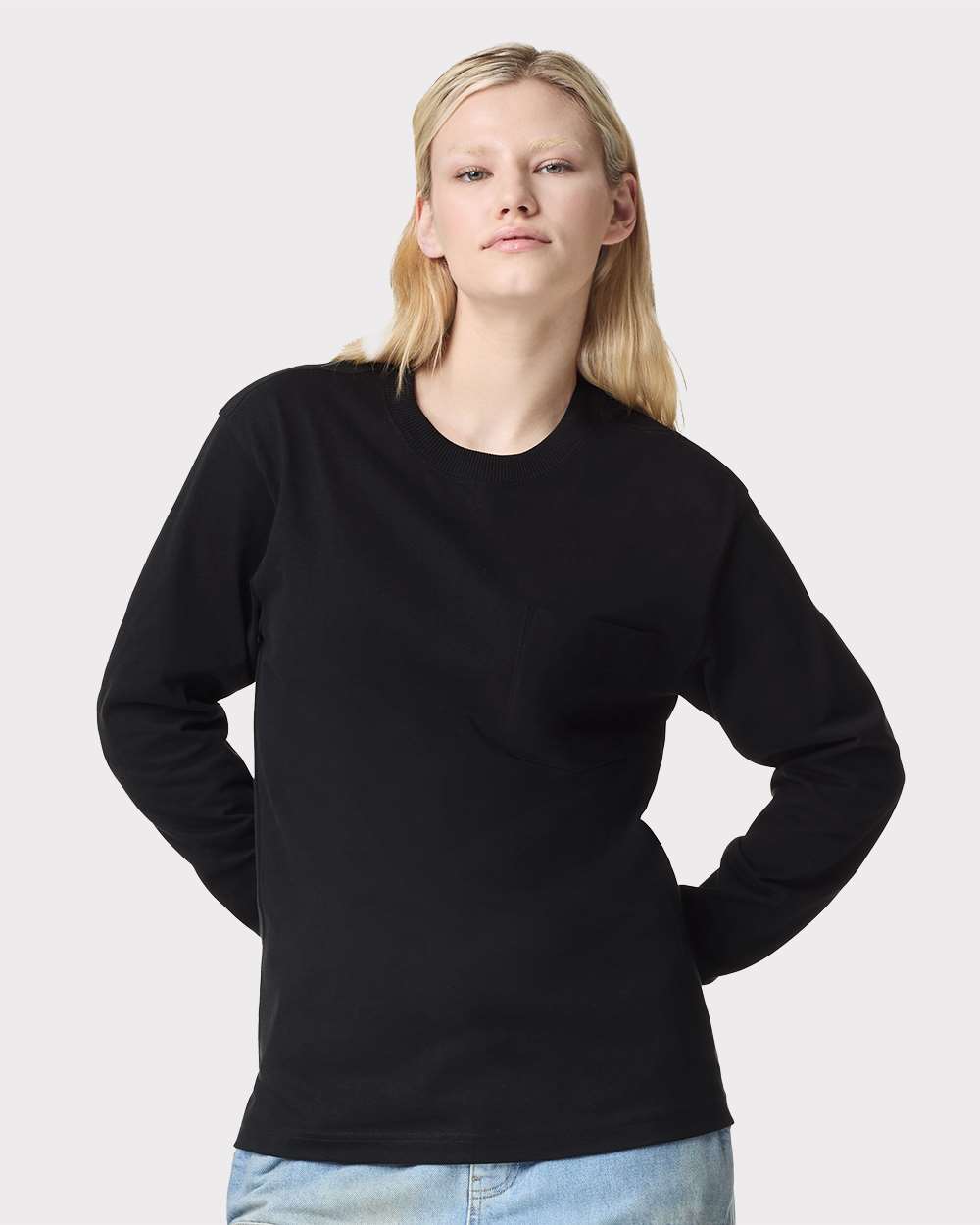 Unisex Super Heavyweight Long Sleeve Pocket Tee