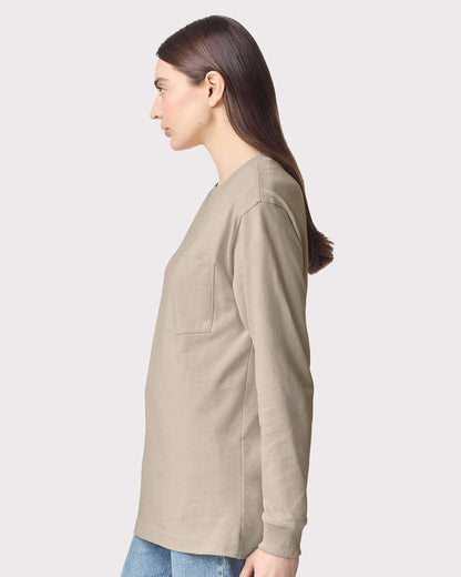 Unisex Super Heavyweight Long Sleeve Pocket Tee