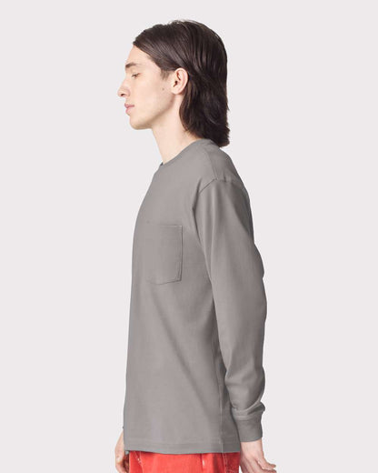 Unisex Super Heavyweight Long Sleeve Pocket Tee