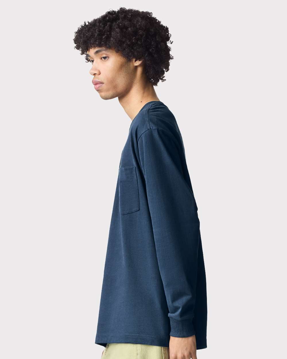 Unisex Super Heavyweight Long Sleeve Pocket Tee