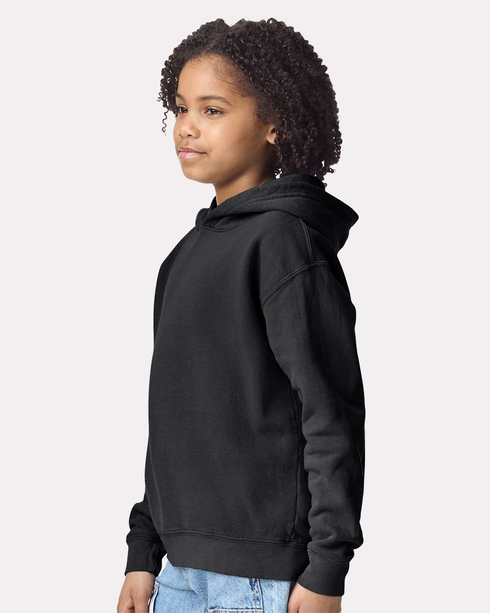 Youth Garment-Dyed Lightweight Fleece Hooded Sweatshirt