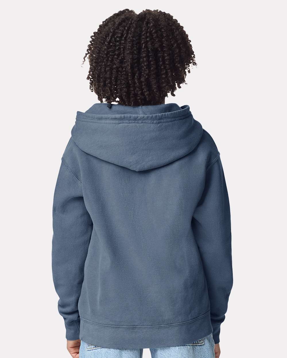 Youth Garment-Dyed Lightweight Fleece Hooded Sweatshirt
