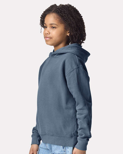 Youth Garment-Dyed Lightweight Fleece Hooded Sweatshirt