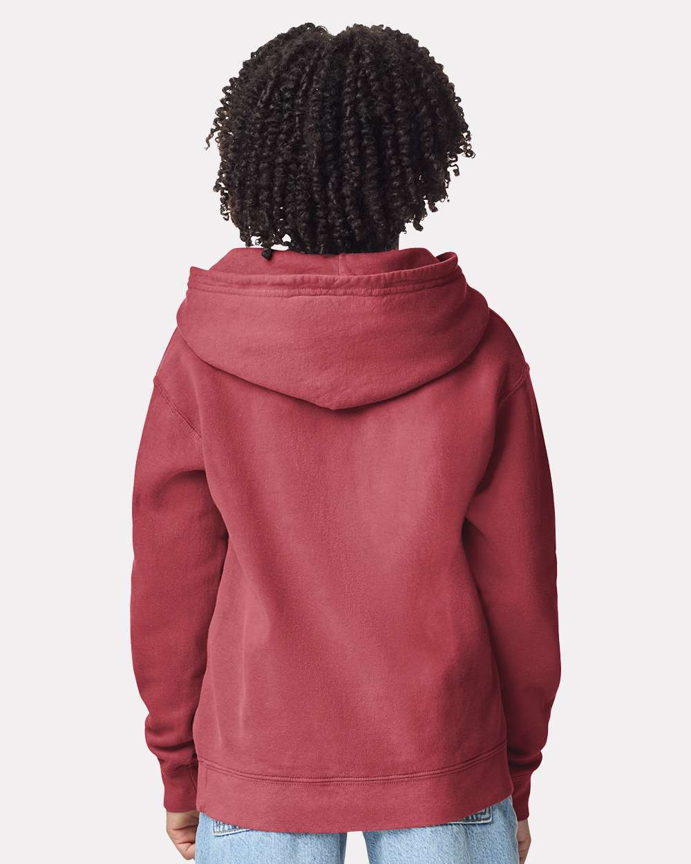Youth Garment-Dyed Lightweight Fleece Hooded Sweatshirt