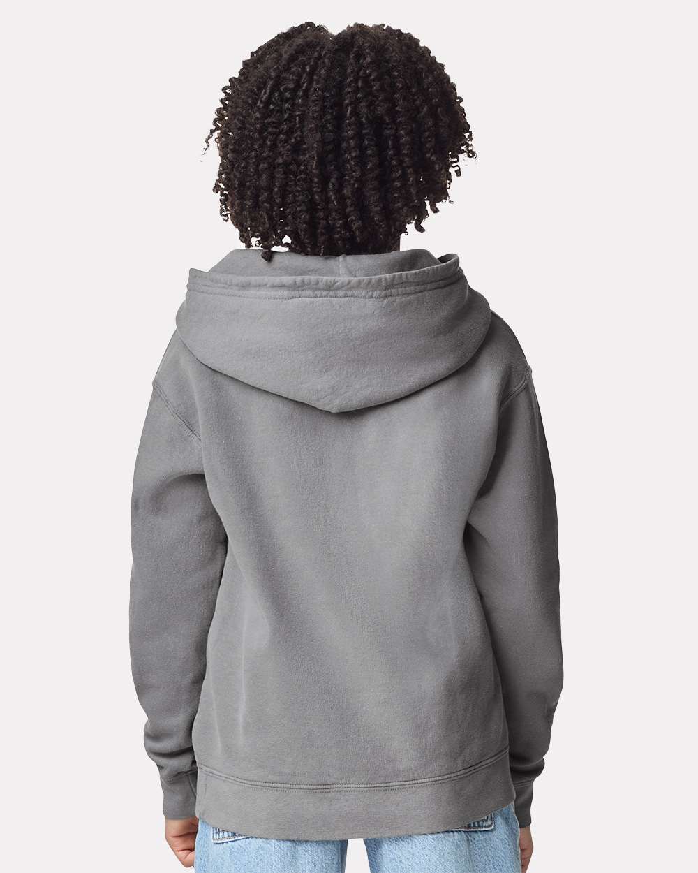 Youth Garment-Dyed Lightweight Fleece Hooded Sweatshirt