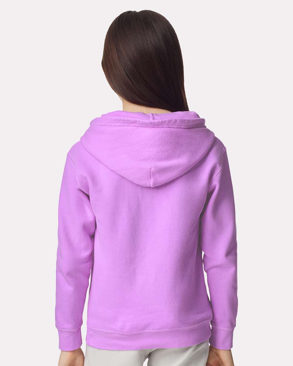 Youth Garment-Dyed Lightweight Fleece Hooded Sweatshirt