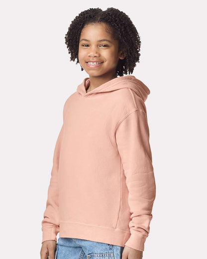 Youth Garment-Dyed Lightweight Fleece Hooded Sweatshirt