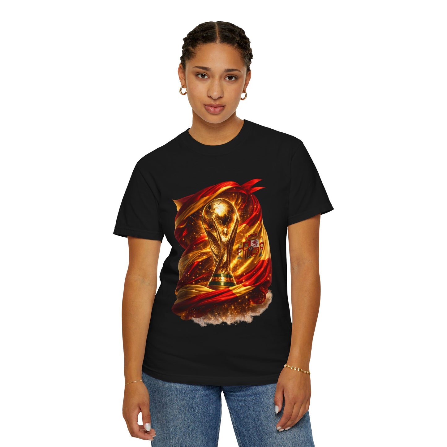 Spain Football World Cup 2026 'Resplandor Eterno' Shrouded Trophy | Premium Graphic Tee