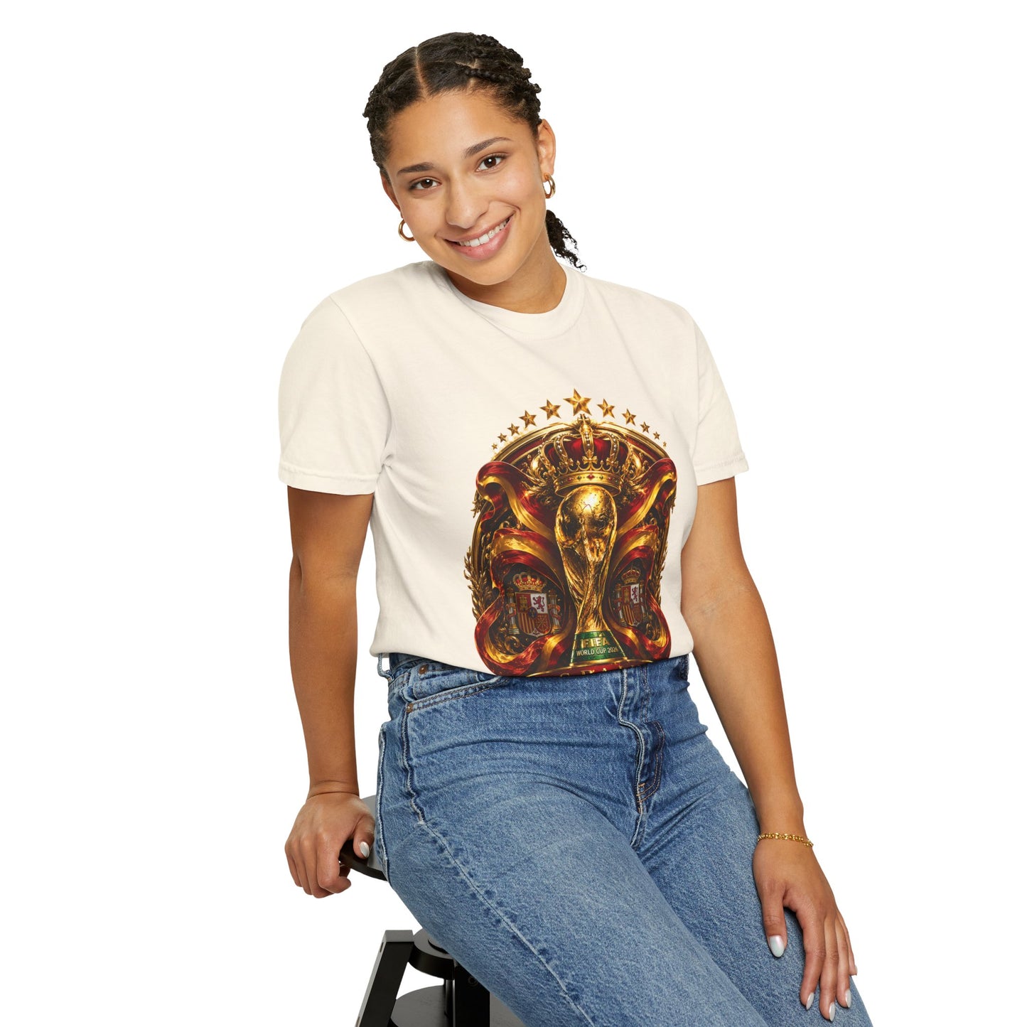 Spain Football World Cup 2026 'Monarca de Oro' Imperial Shield | Premium Graphic Tee