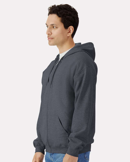 Unisex SoftstyleÂ® Full-Zip Hooded Sweatshirt