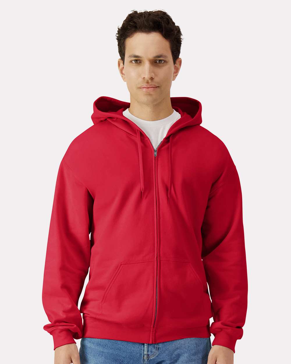 Unisex SoftstyleÂ® Full-Zip Hooded Sweatshirt