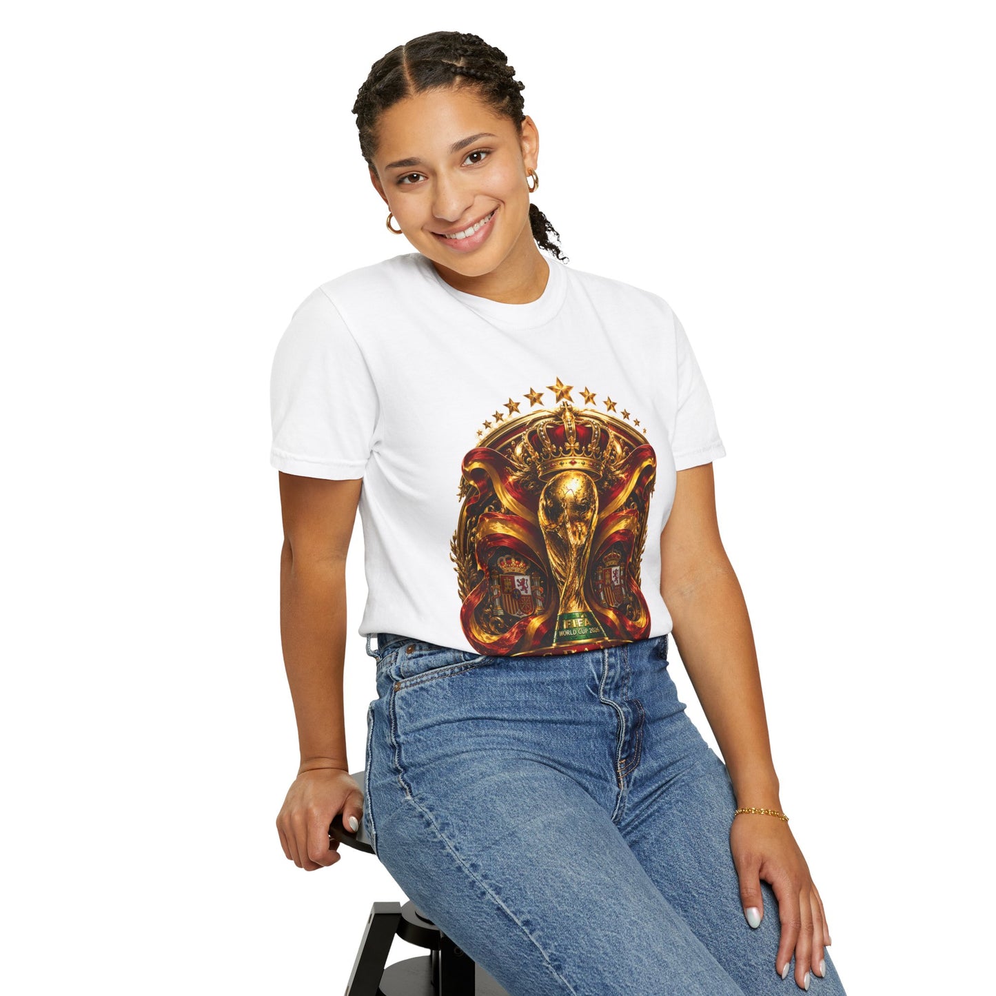 Spain Football World Cup 2026 'Monarca de Oro' Imperial Shield | Premium Graphic Tee