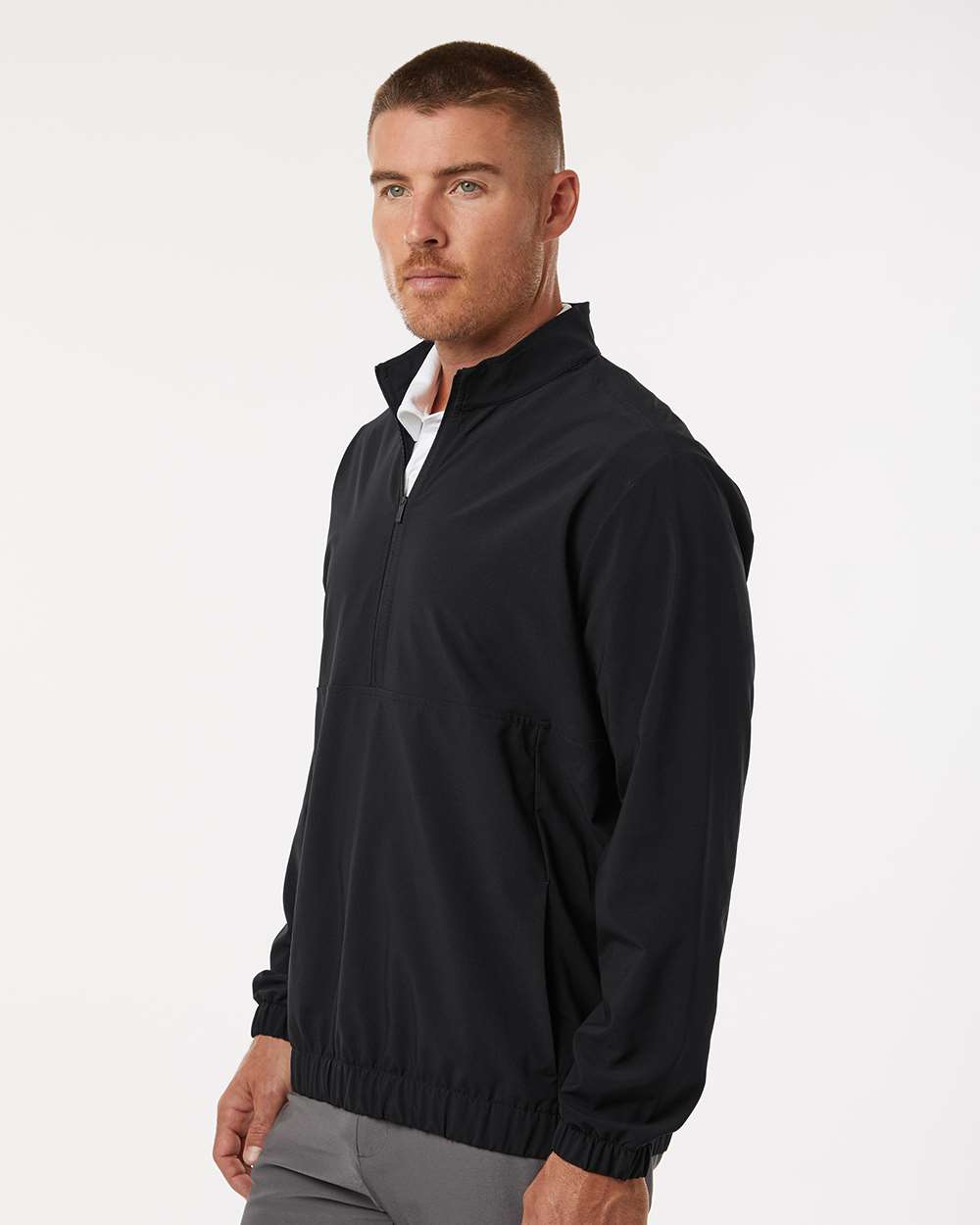 Men's Stretch Woven Half-Zip Pullover