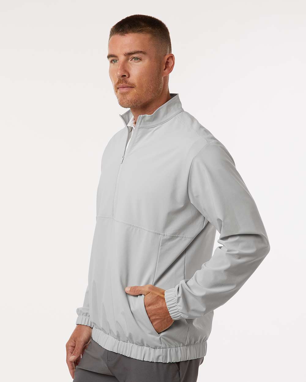 Men's Stretch Woven Half-Zip Pullover