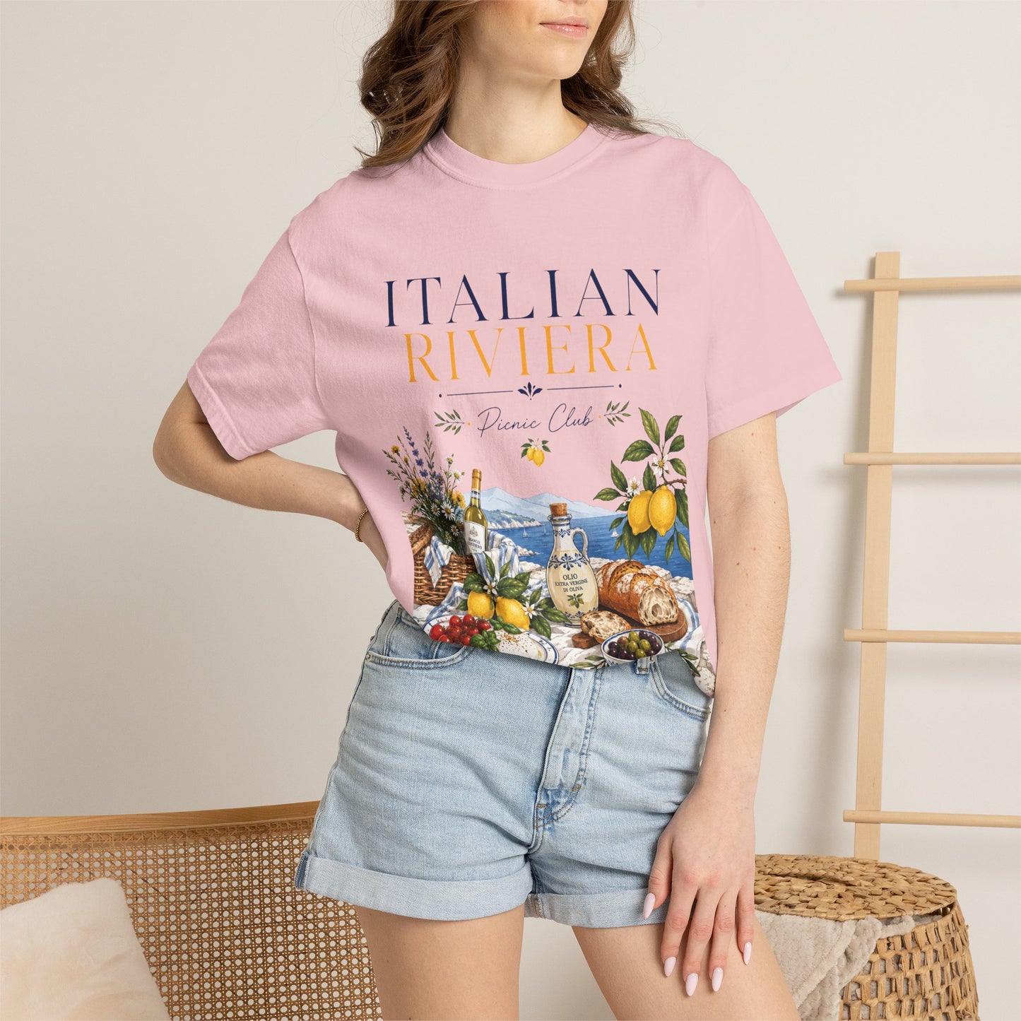 Italian Riviera Picnic Club – Al Fresco Luxury | Premium Summer Tee
