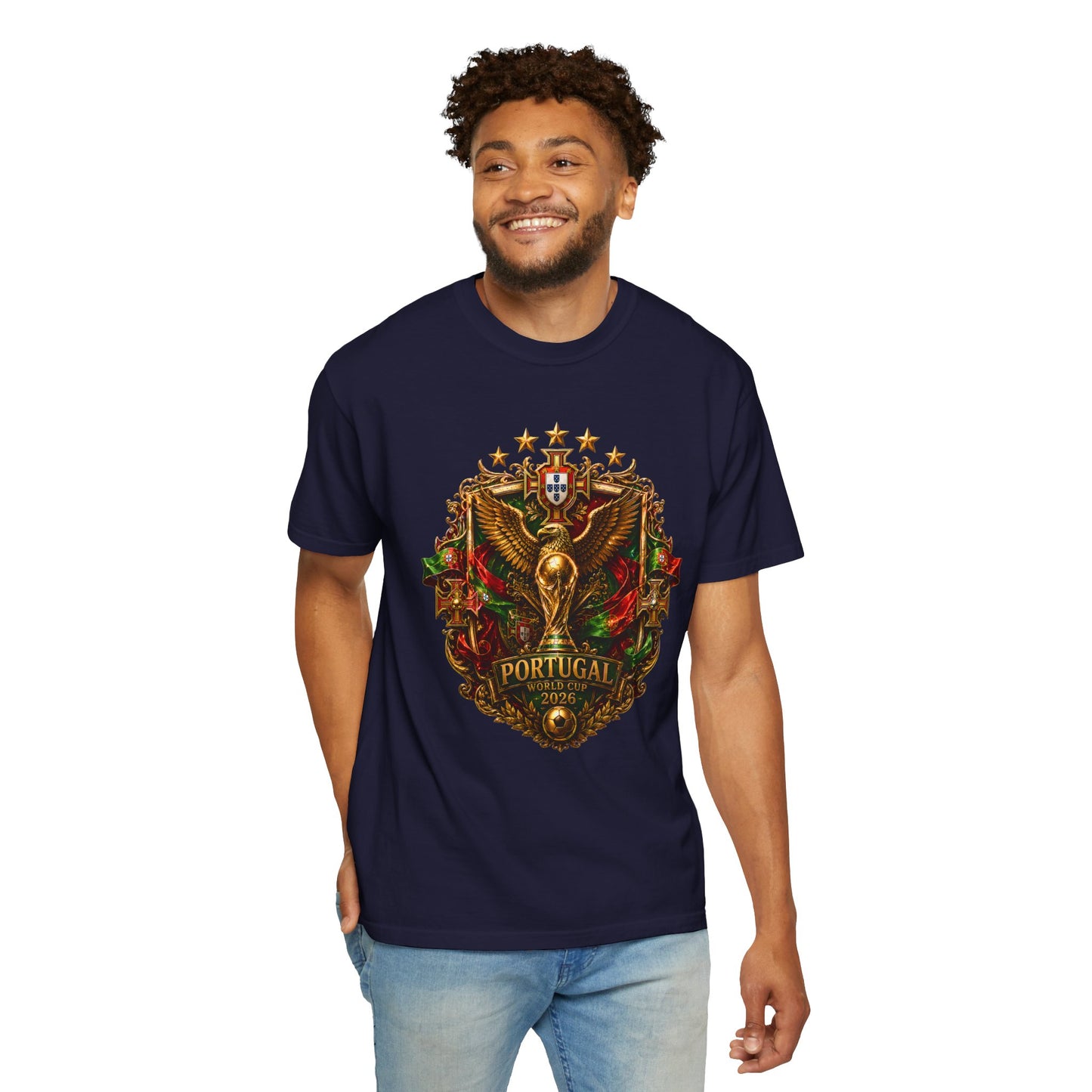 Portugal Football World Cup 2026 Sovereign Shield Crest – Imperial Glory | Premium Summer Tee