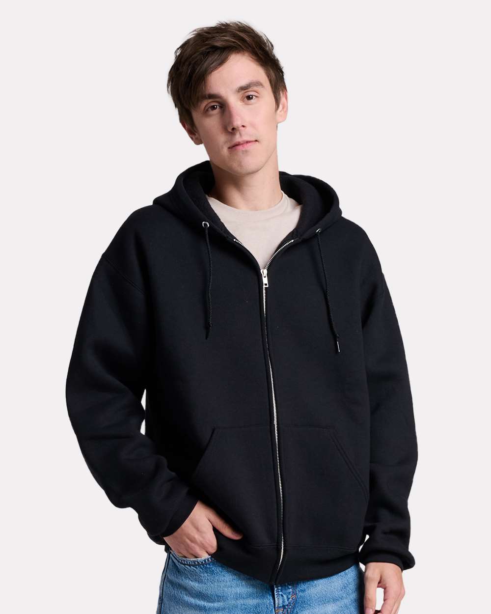 Unisex Rugged Full-Zip Hooded Sweatshirt