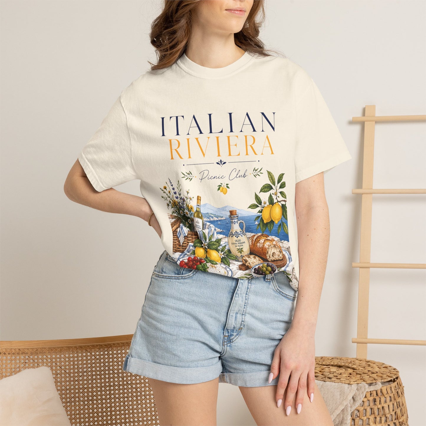 Italian Riviera Picnic Club – Al Fresco Luxury | Premium Summer Tee