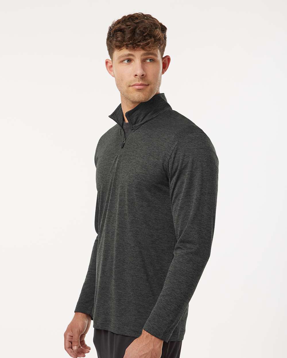 Men's Pro-Lock Performance MÃ©lange Quarter-Zip Pullover