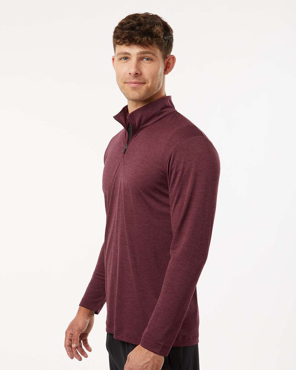Men's Pro-Lock Performance MÃ©lange Quarter-Zip Pullover