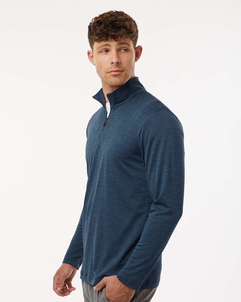 Men's Pro-Lock Performance MÃ©lange Quarter-Zip Pullover