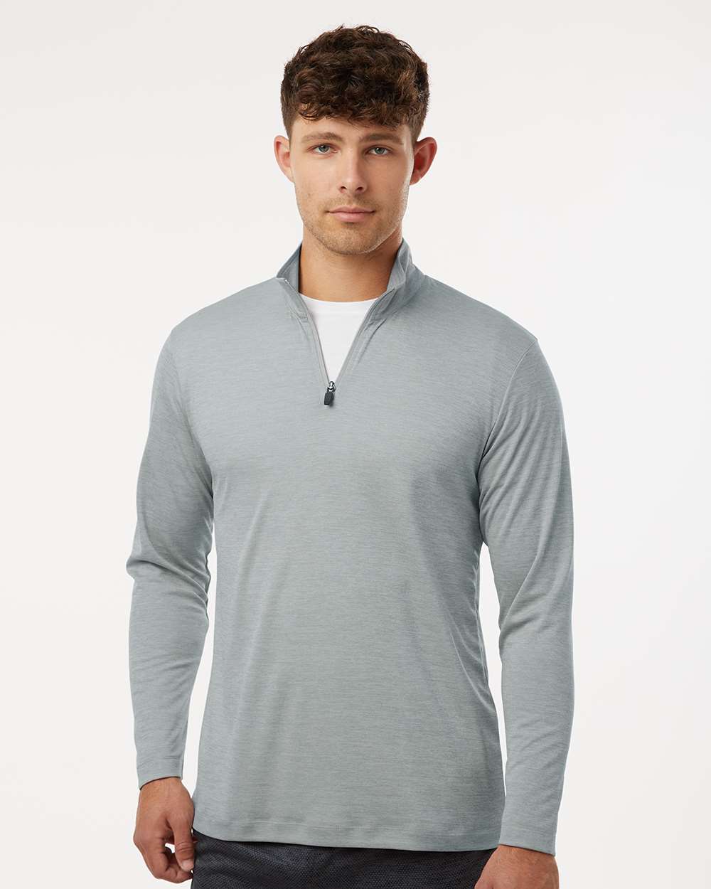 Men's Pro-Lock Performance MÃ©lange Quarter-Zip Pullover
