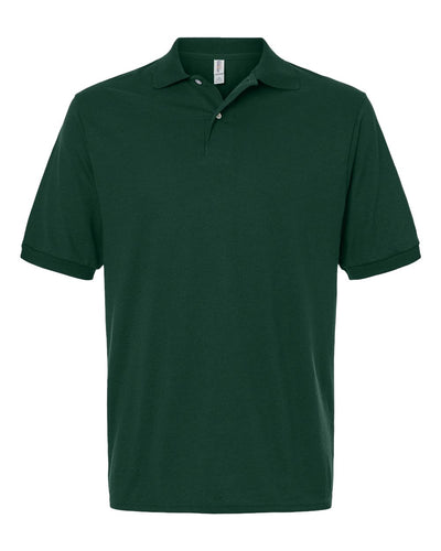 Jerzees Men's P-Short Sleeve Polo Shirts, Dri-Power, Sizes S-5X - Forest Green, 4X-Large
