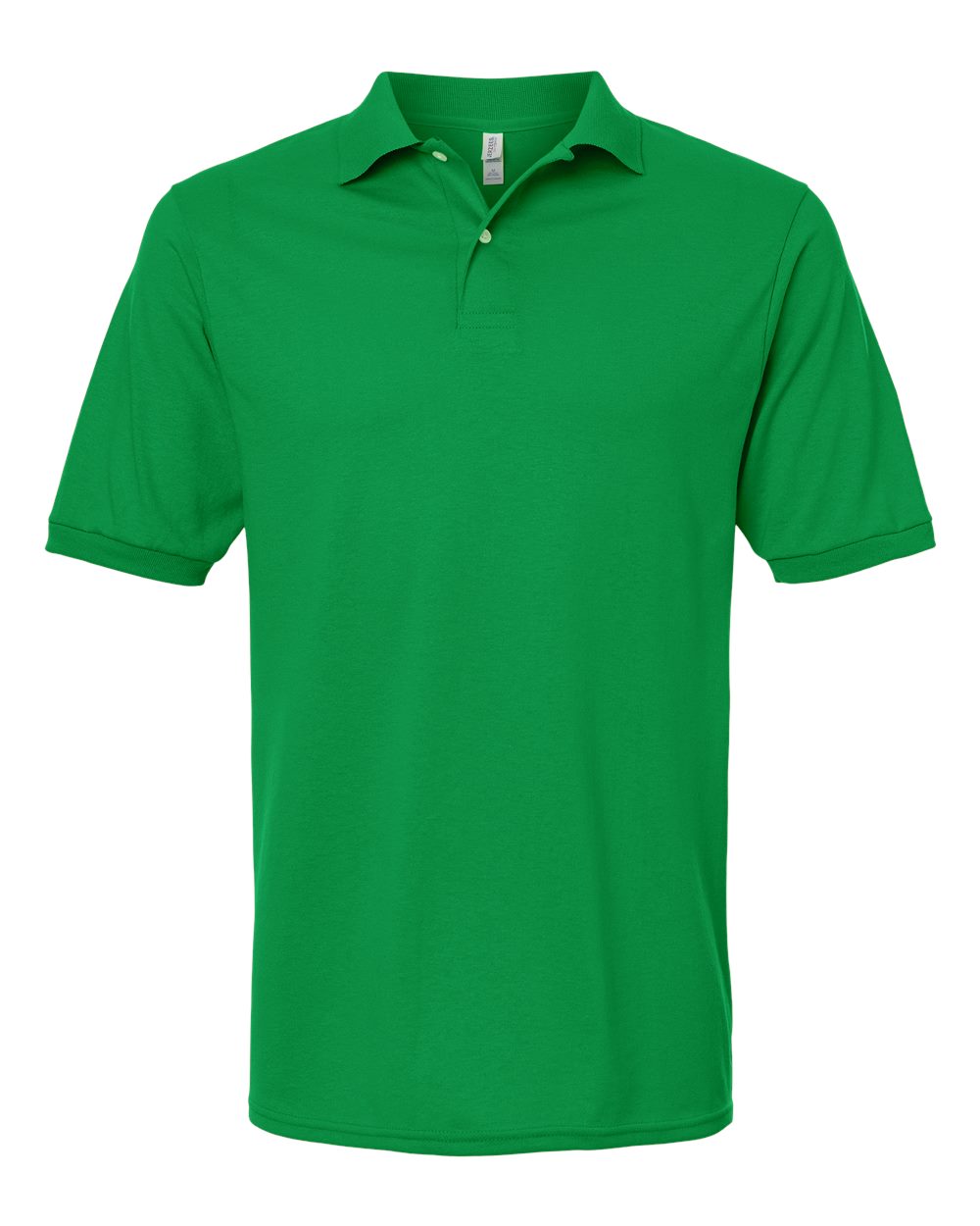 Jerzees Men's SpotShield Stain Resistant Polo Shirts (Short & Long, Short Sleeve-Kelly Green, Small
