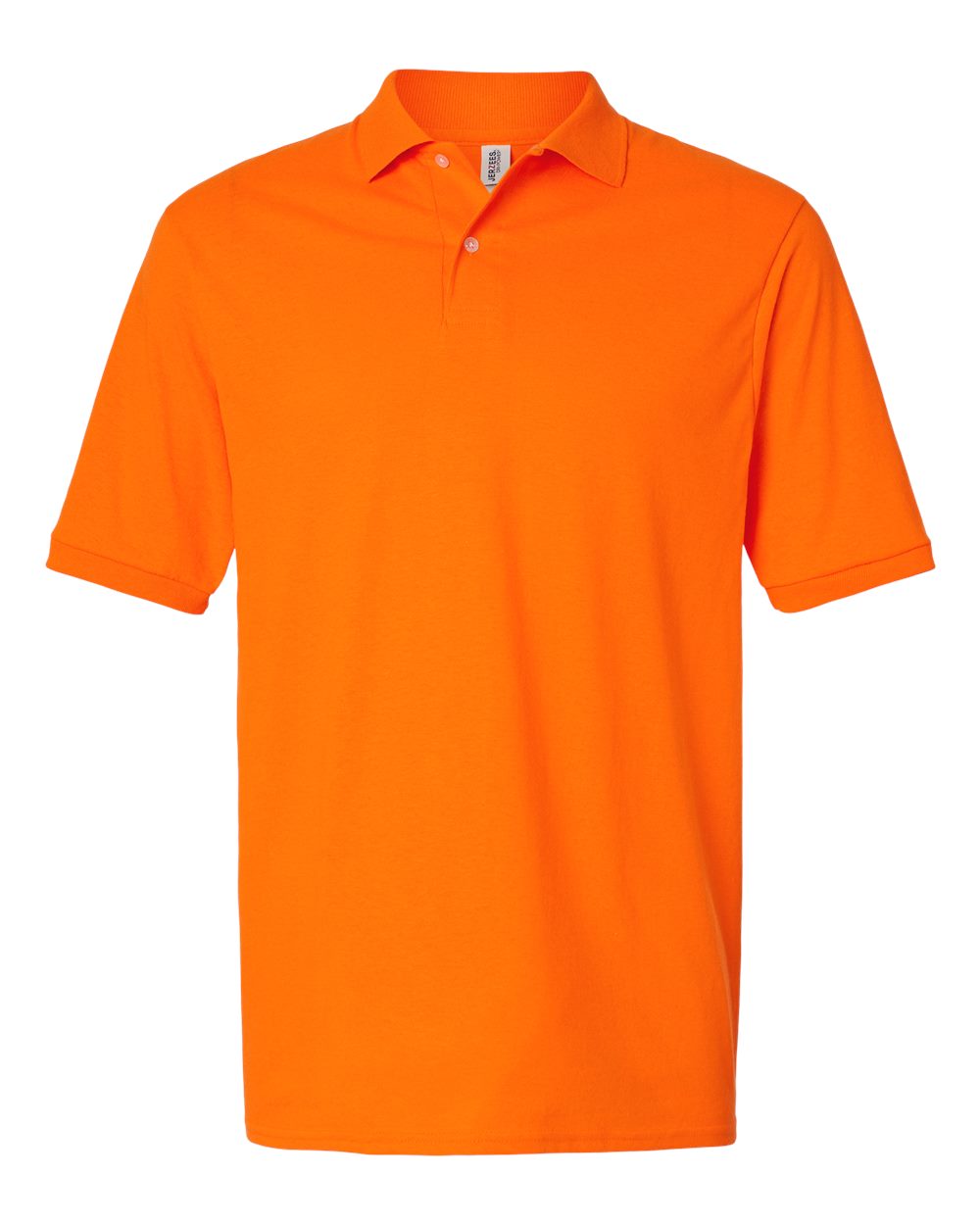 Jerzees Men's Short Sleeve Polo Shirts, Dri-Power, Sizes S-5X - Safety Orange, Medium