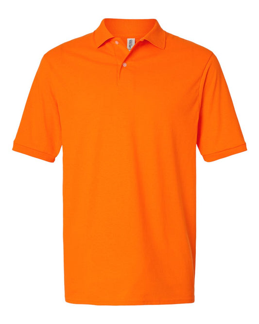 Jerzees Men's Short Sleeve Polo Shirts, Dri-Power, Sizes S-5X - Safety Orange, Medium