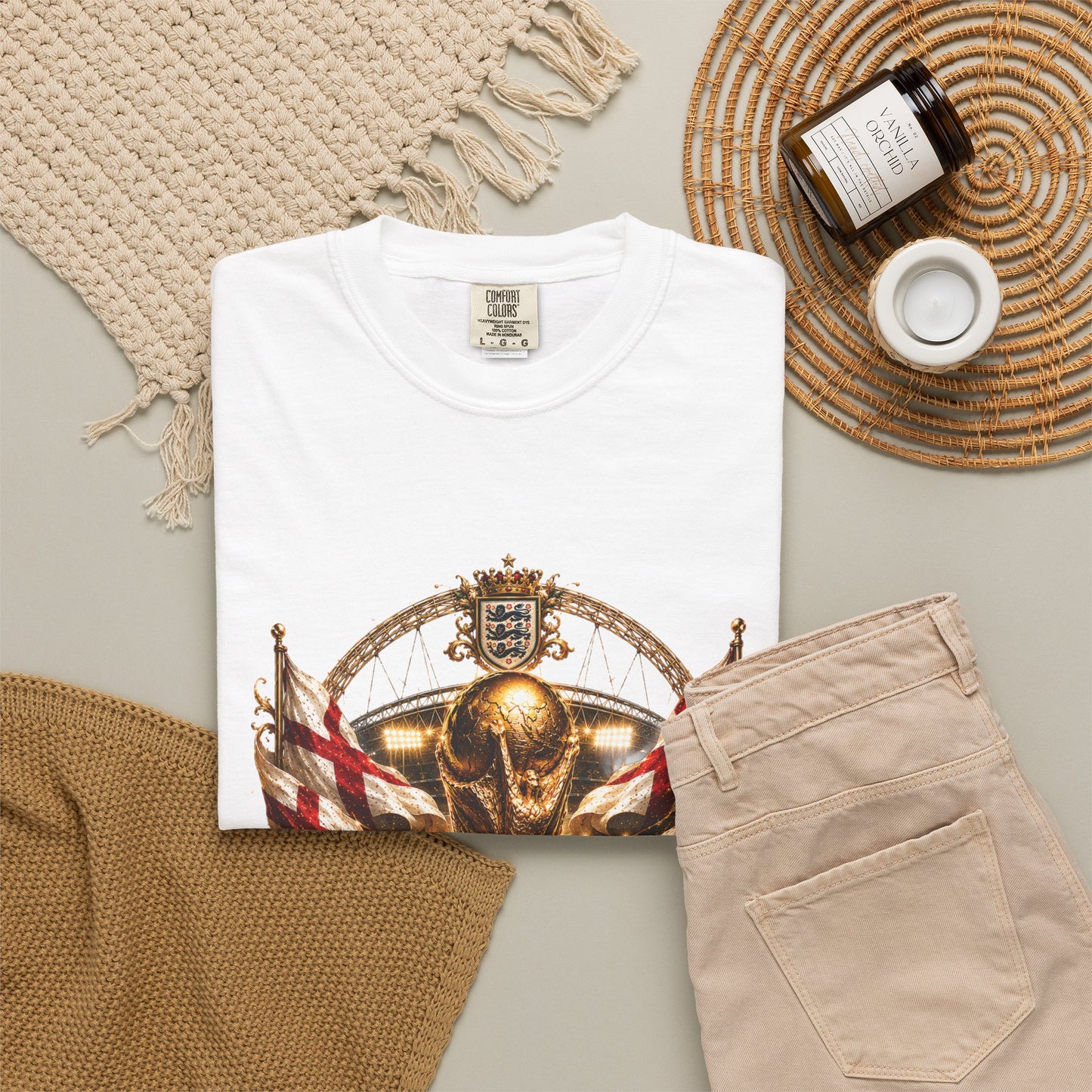 England World Cup 2026 Stadium Crest – Pride, Honour, Victory | Premium Graphic Tee