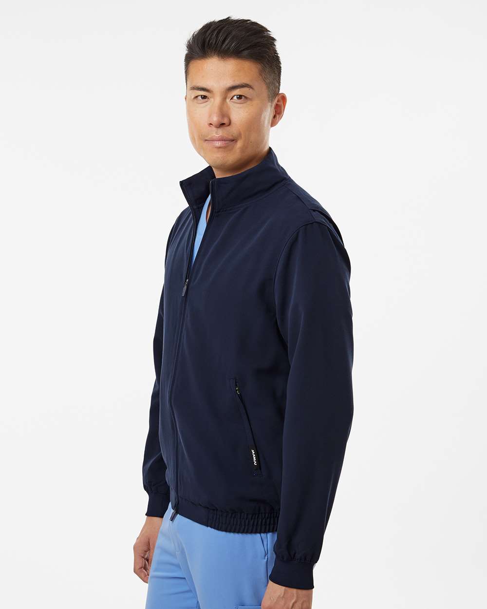 Men's Wolfe Everyday Full-Zip 6-Pocket Scrub Jacket