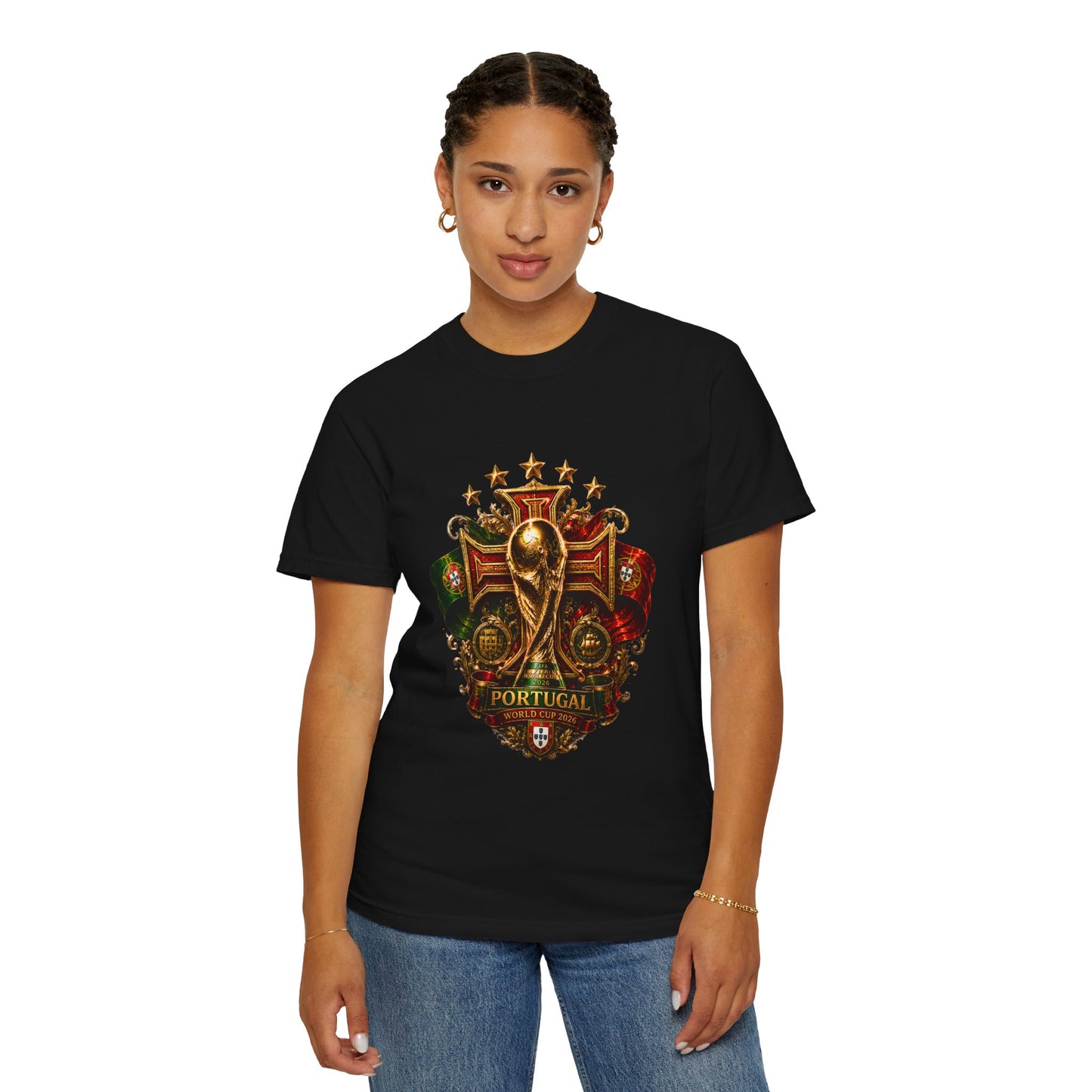 Portugal Football World Cup 2026 Sovereign Shield Crest – Imperial Glory | Premium Summer Tee
