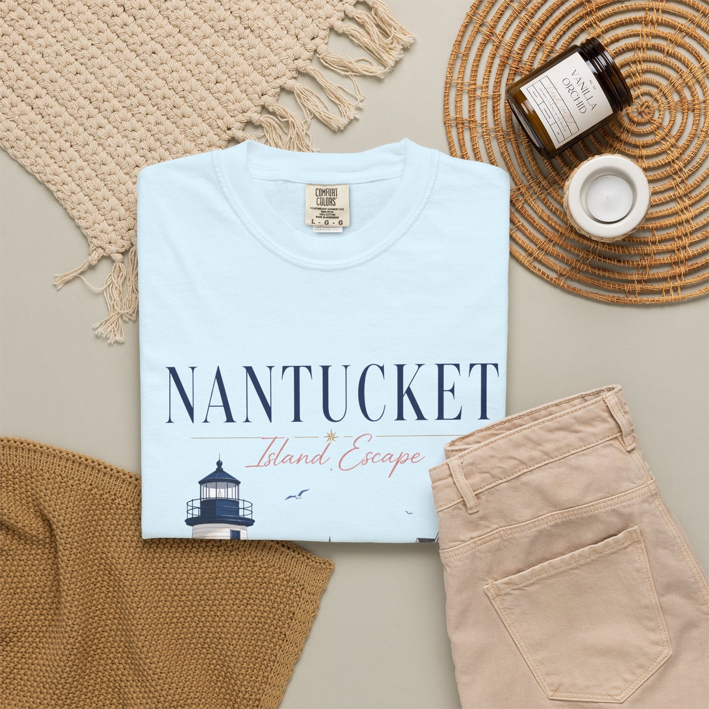 Nantucket Island Escape – Brant Point | Premium Summer Tee