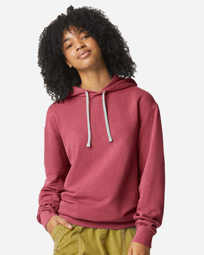 Unisex Garment-Dyed Lightweight Fleece Hooded Sweatshirt