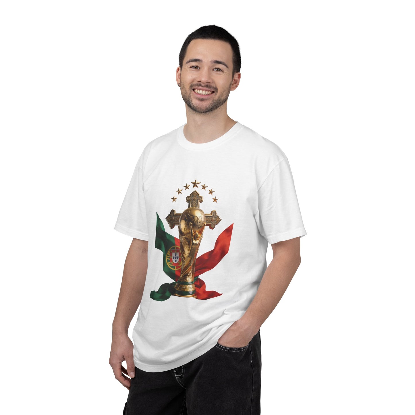 Portugal Football 'Cruz Sagrada' Majestic Trophy | Premium Graphic Tee