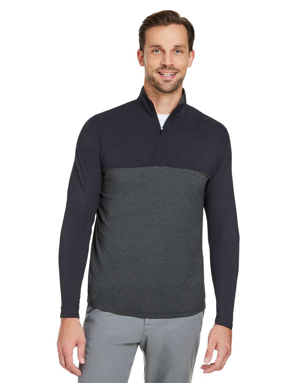 Men's Spyre Flex Colorblock Quarter-Zip Pullover