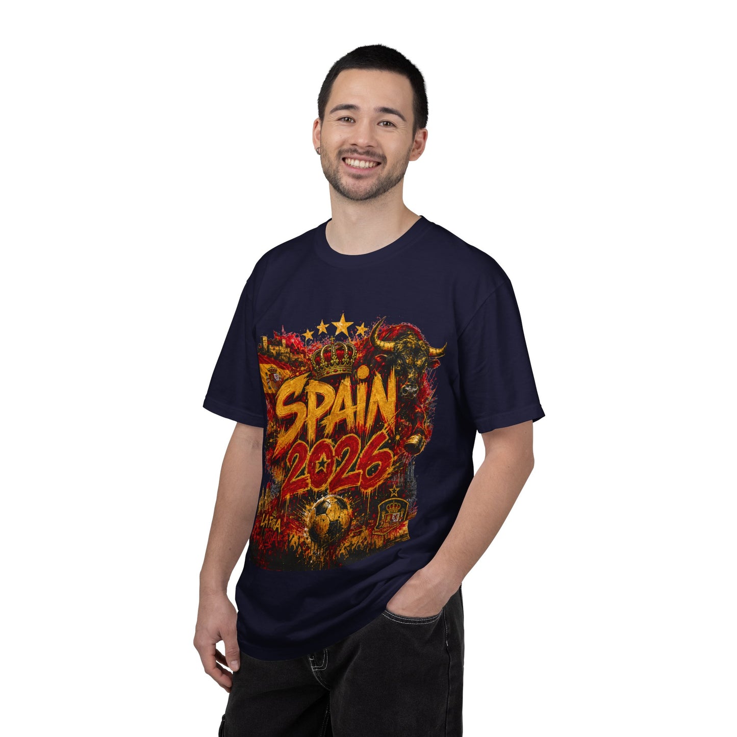 Spain Football World Cup 2026 'Fúria de Ouro' Graffiti Championship | Premium Graphic Tee