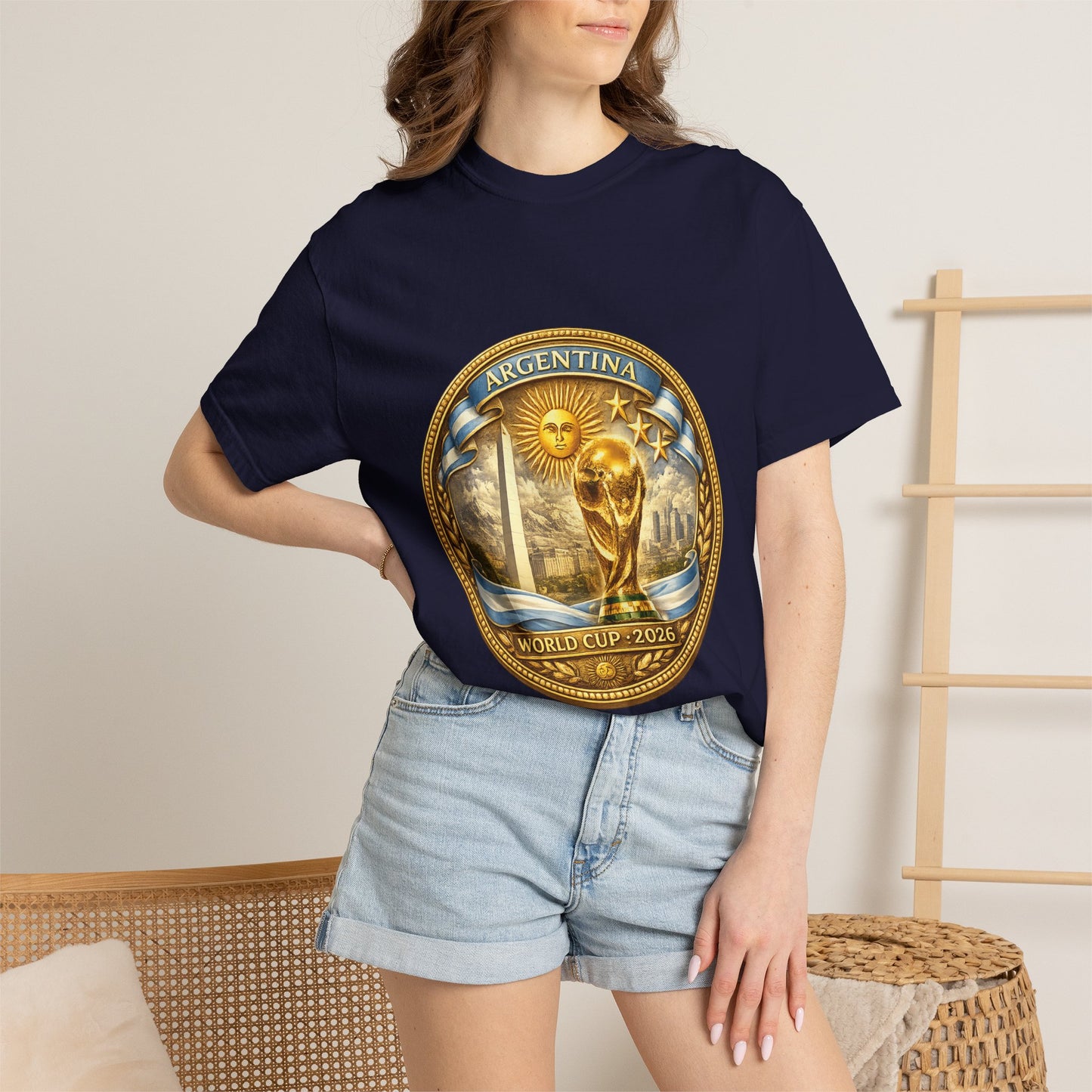 Argentina Football World Cup 2026 Sovereign Horizon Medallion – Imperial Glory | Premium Summer Tee