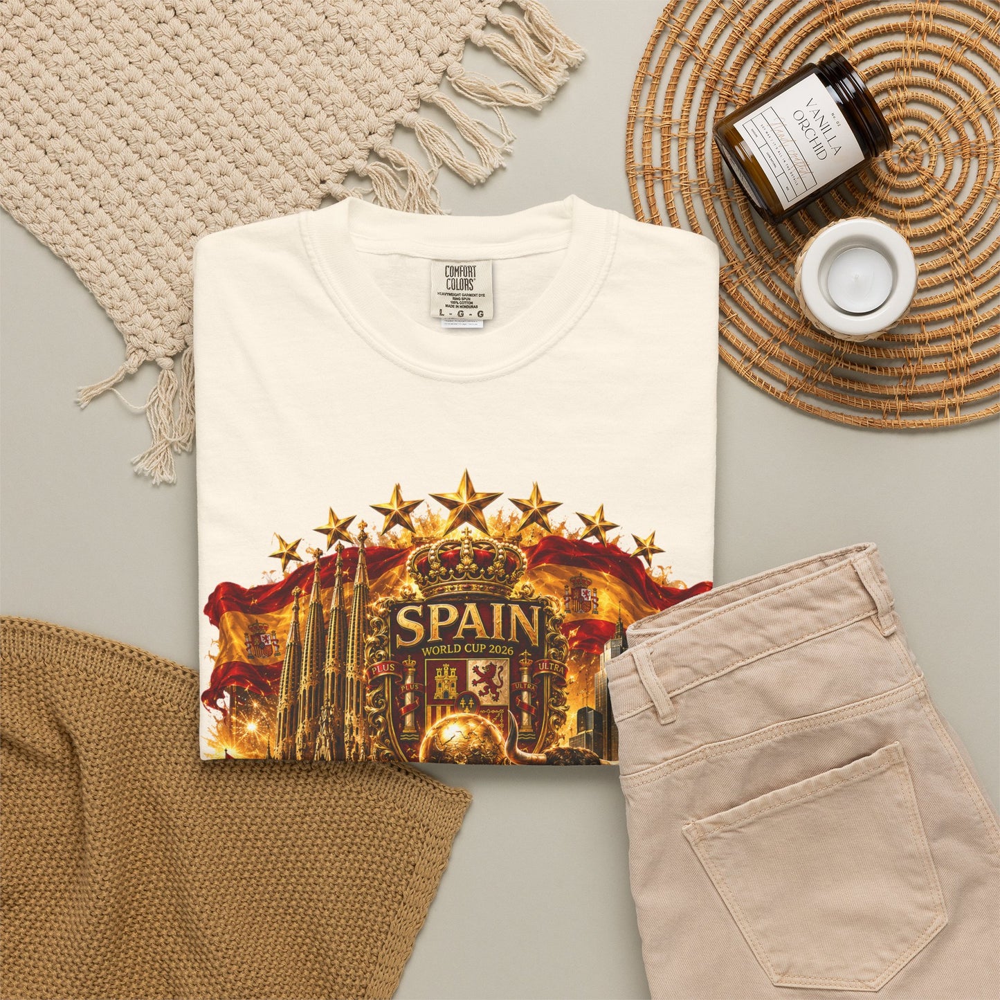 Spain Football World Cup 2026 'Reino de Campeões' Ultimate Collage | Premium Graphic Tee