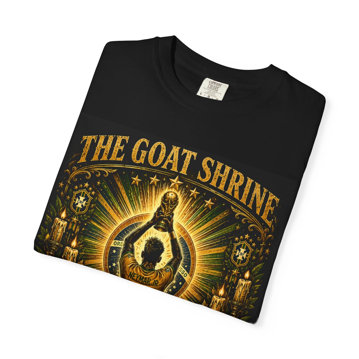 Neymar Jr O Príncipe Goat Shrine PNG | Brazil Number 10 Joga Bonito Soccer Graphic Design File | Brazil Immortal Shirt