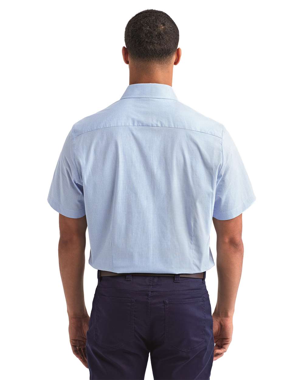 Men's Microcheck Gingham Cotton Shirt